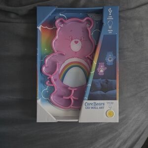 Care Bears Pink LED Wall Art